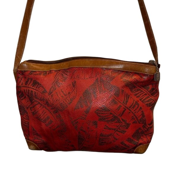 Gucci Vintage Shoulder Bag Crossbody Leather Logo Palm Trees Leafs Rare - Picture 9 of 16